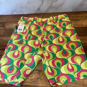 Loudmouth Golf Shorts Mens Ribbon Candy Bright Golfing outfit